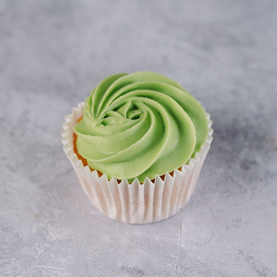 Green Frosting Vanilla Cupcakes