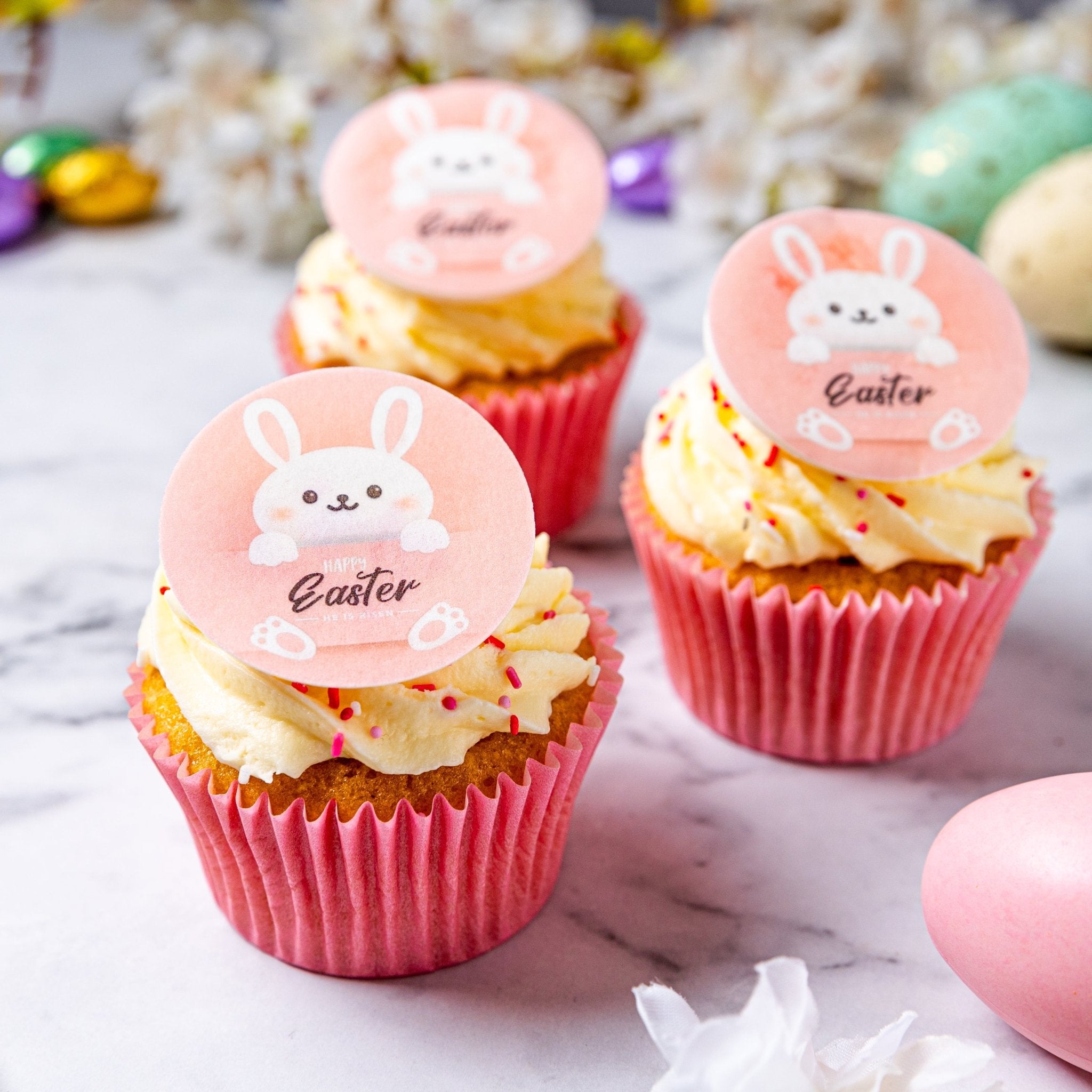 Happy Easter Cupcakes - Easter Bunny - Jack and Beyond