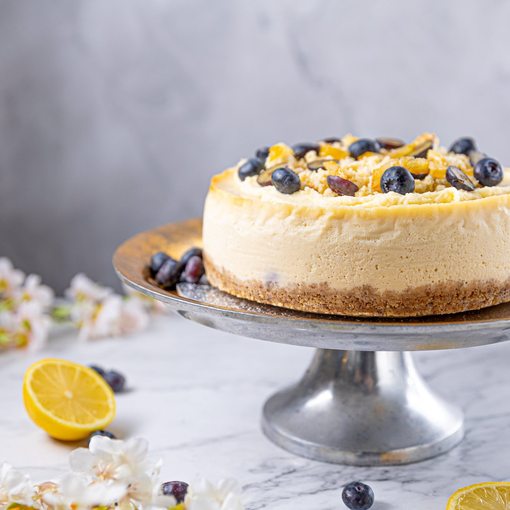 Lemon & Blueberry Cheesecake - Jack and Beyond