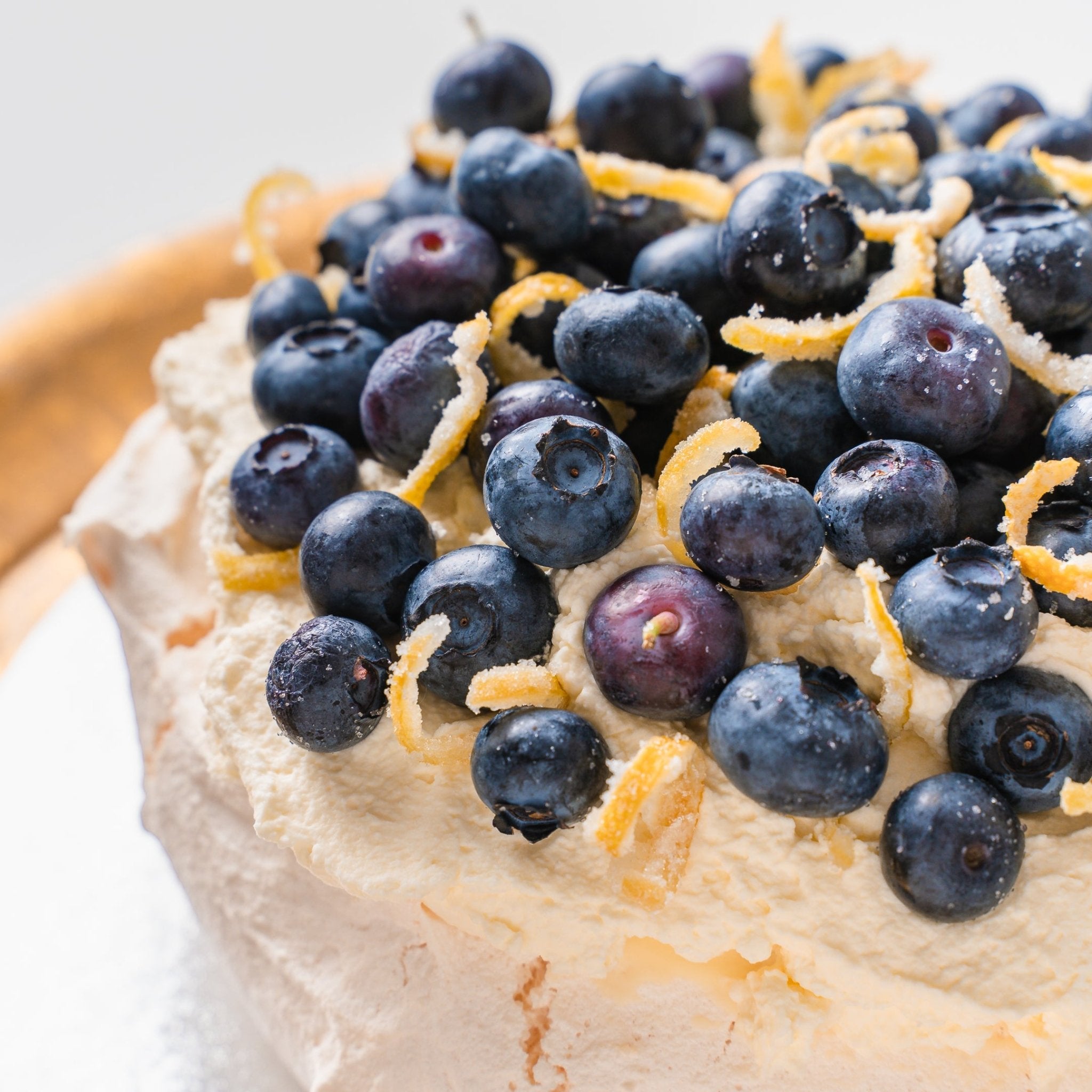Lemon & Blueberry Pavlova Cake - Jack and Beyond