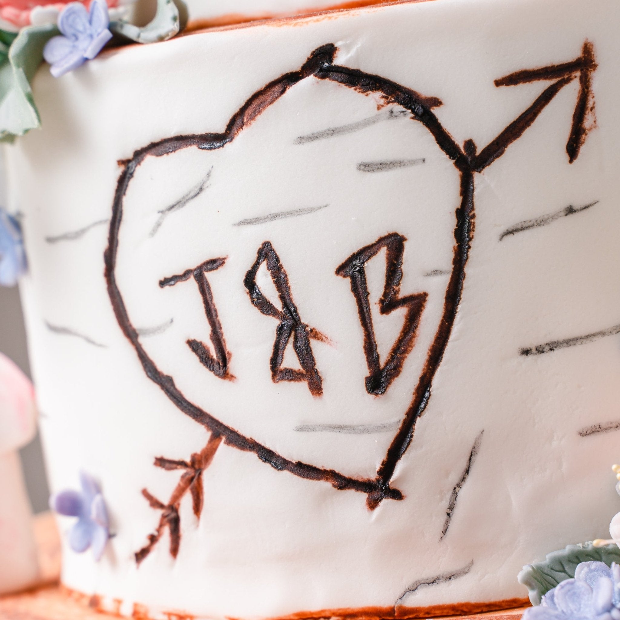 Love in Bloom Wedding Cake - Jack and Beyond