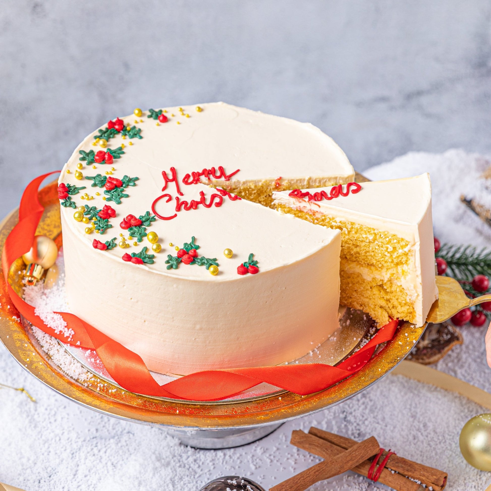 Merry Christmas Celebration Cake - Jack and Beyond