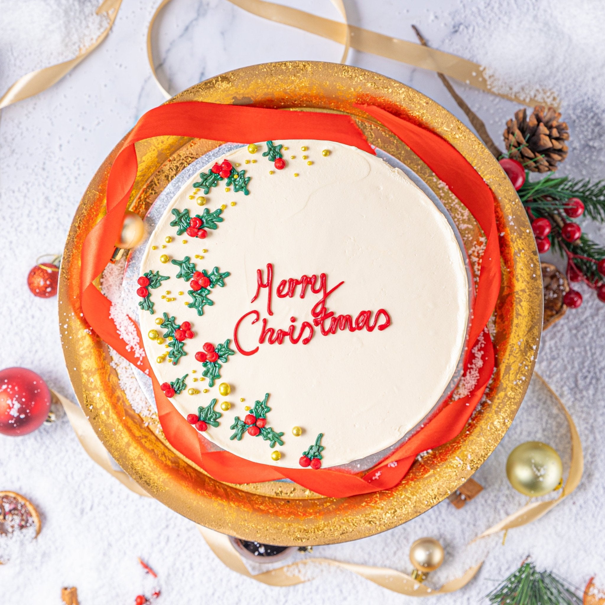 Merry Christmas Celebration Cake - Jack and Beyond