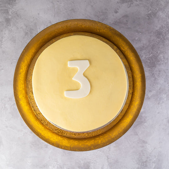 Number 3 Birthday Cake