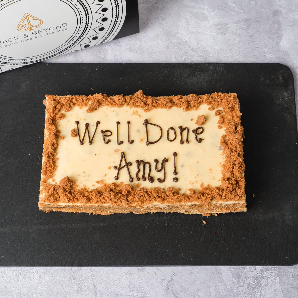 Personalised Biscoff Blondie Slab - Jack and Beyond