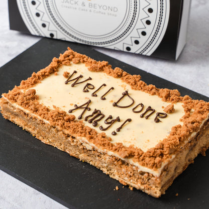 Personalised Biscoff Blondie Slab - Jack and Beyond