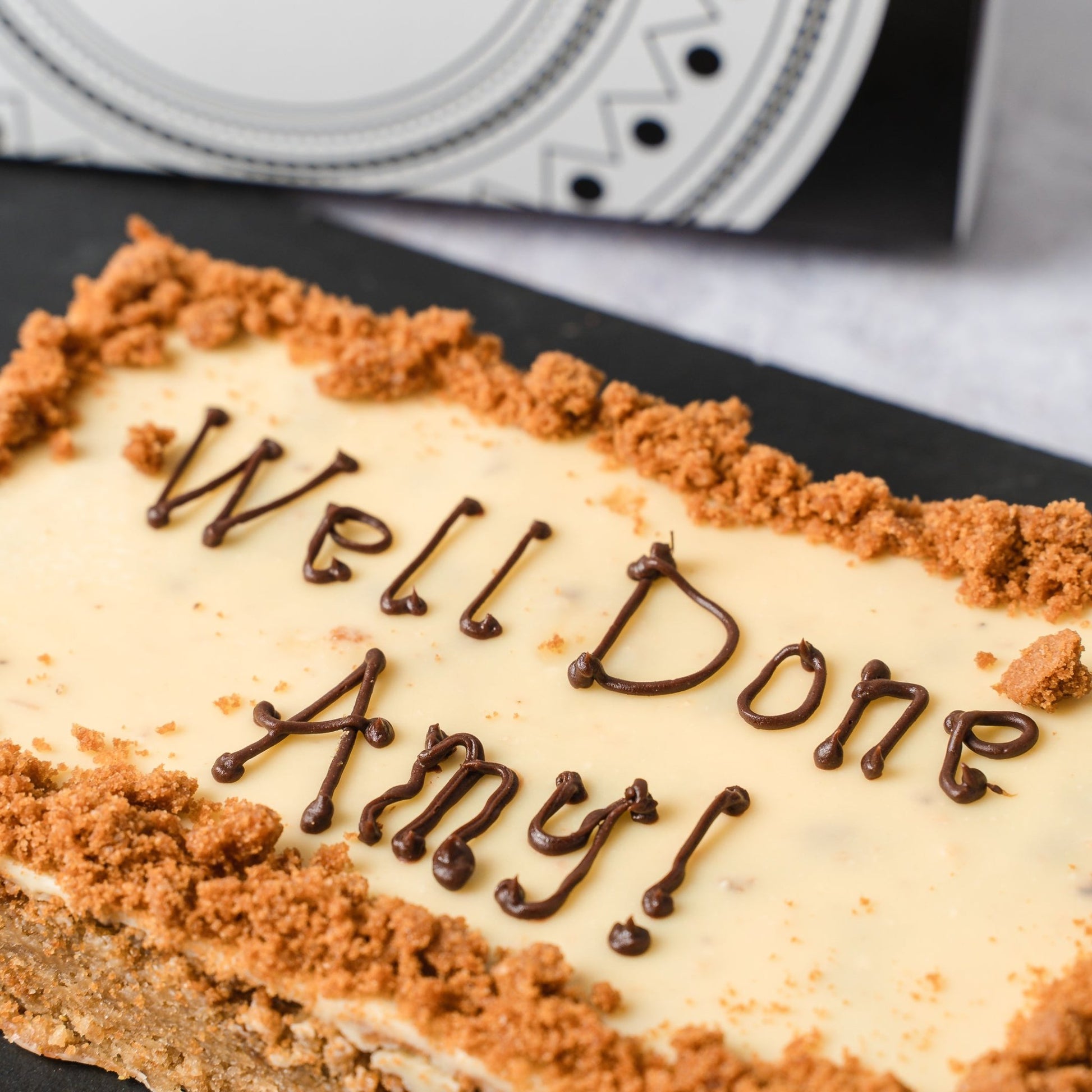 Personalised Biscoff Blondie Slab - Jack and Beyond
