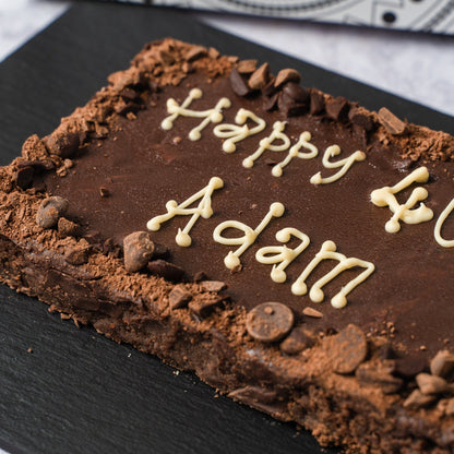 Personalised Chocolate Chip Brownie Slab - Jack and Beyond