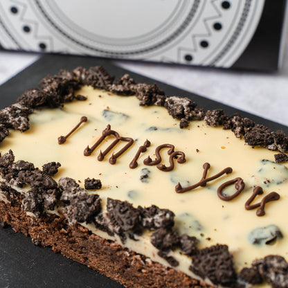 Personalised Oreo Cookie Brownie Slab - Jack and Beyond