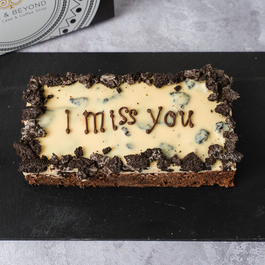 Personalised Oreo Cookie Brownie Slab