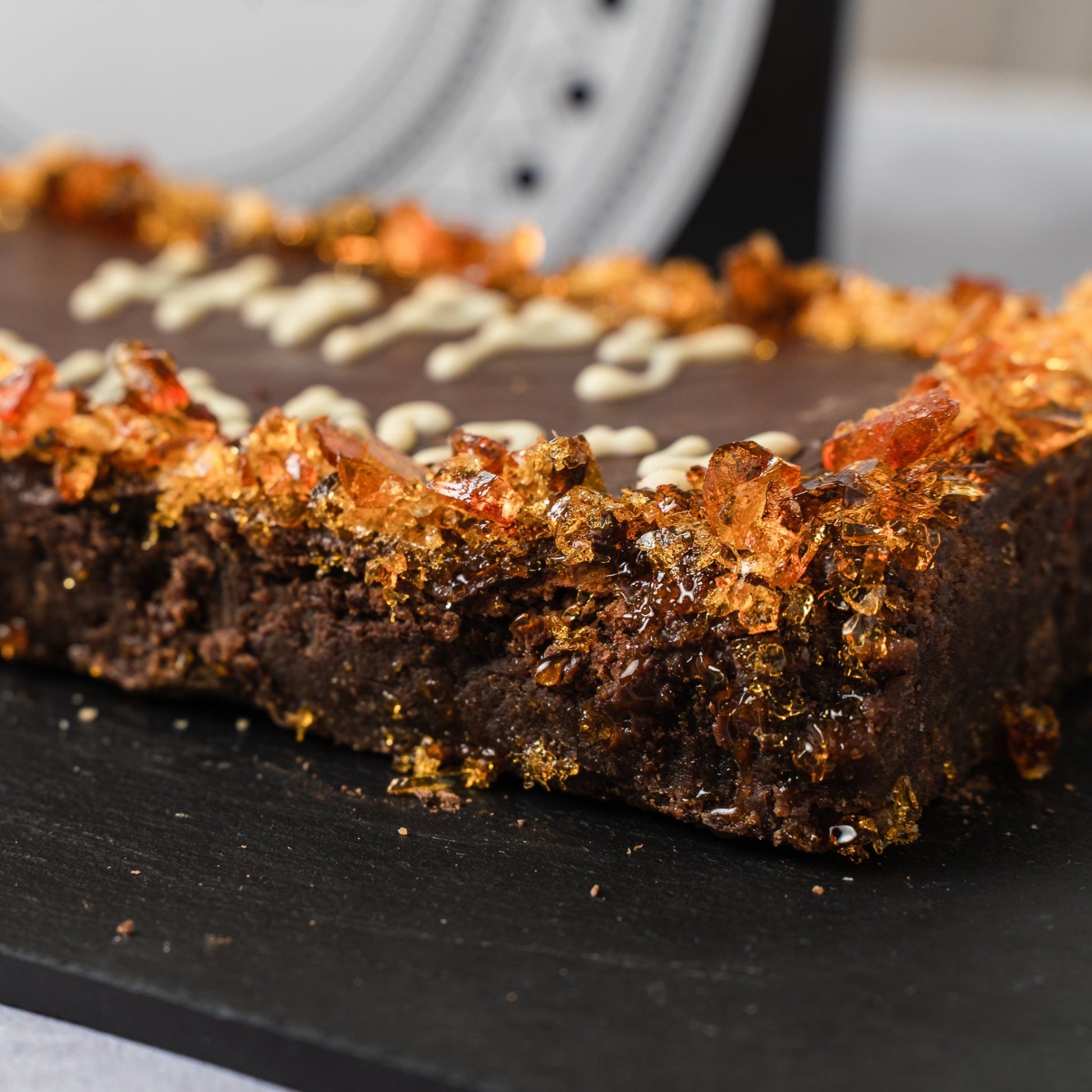 Personalised Salted Caramel Brownie Slab (Free from Gluten) - Jack and Beyond