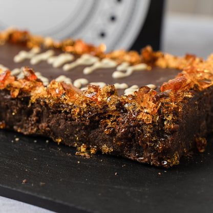 Personalised Salted Caramel Brownie Slab (Free from Gluten) - Jack and Beyond