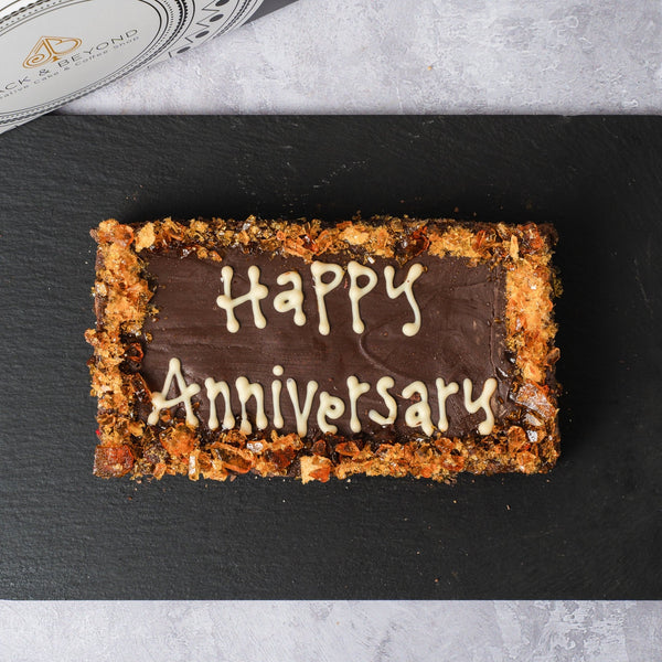Personalised Salted Caramel Brownie Slab (Free from Gluten) - Jack and Beyond