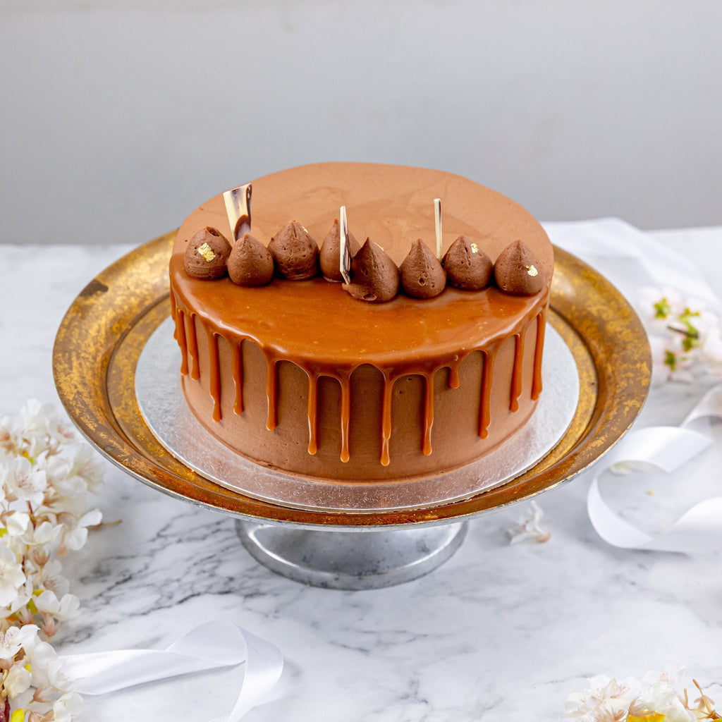 Personalised Salted Caramel & Chocolate Cake - Jack and Beyond