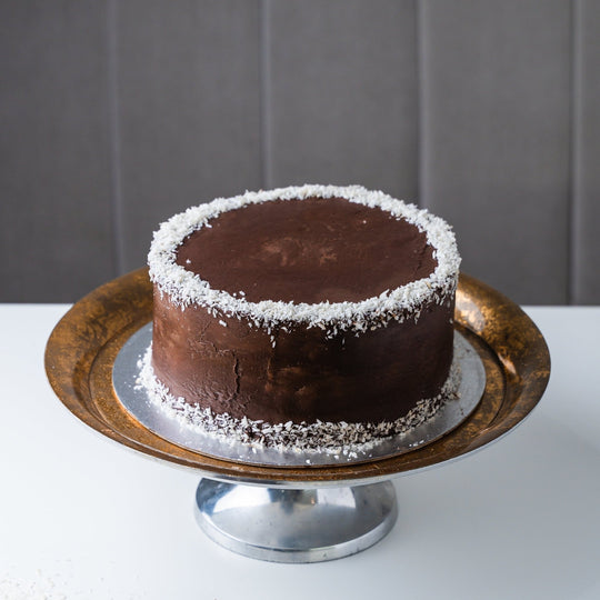 Personalised Vegan & Free from Gluten Coconut & Chocolate Cake