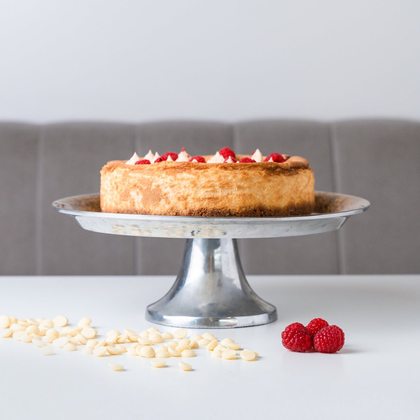 Personalised White Chocolate & Raspberry Cheesecake - Jack and Beyond