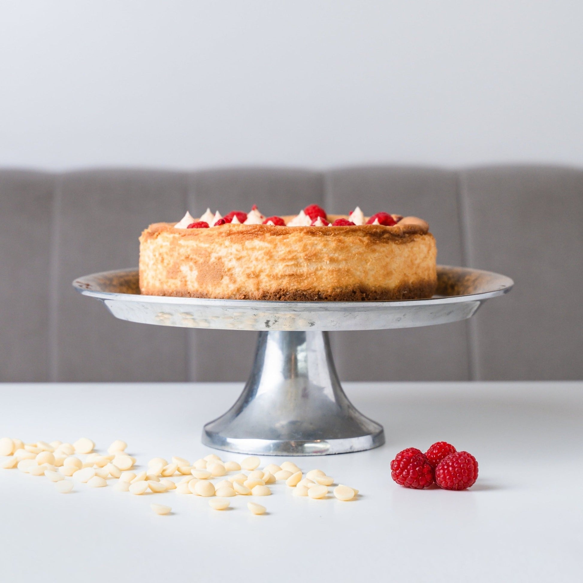 Personalised White Chocolate & Raspberry Cheesecake - Jack and Beyond
