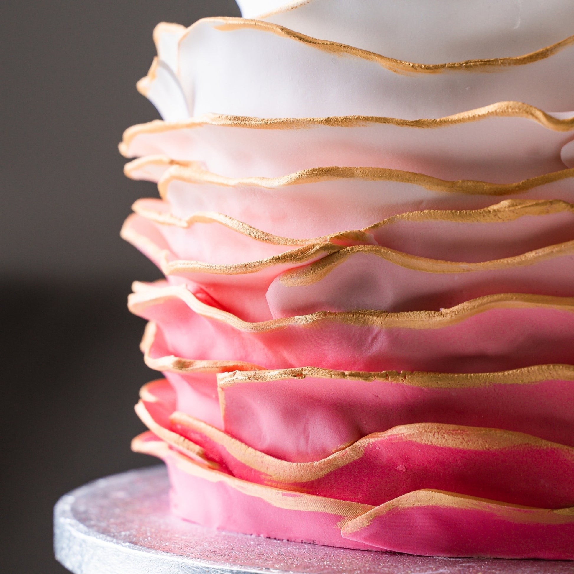 Pink and Gold Ombré Cake - Jack and Beyond
