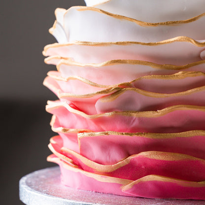 Pink and Gold Ombré Cake - Jack and Beyond
