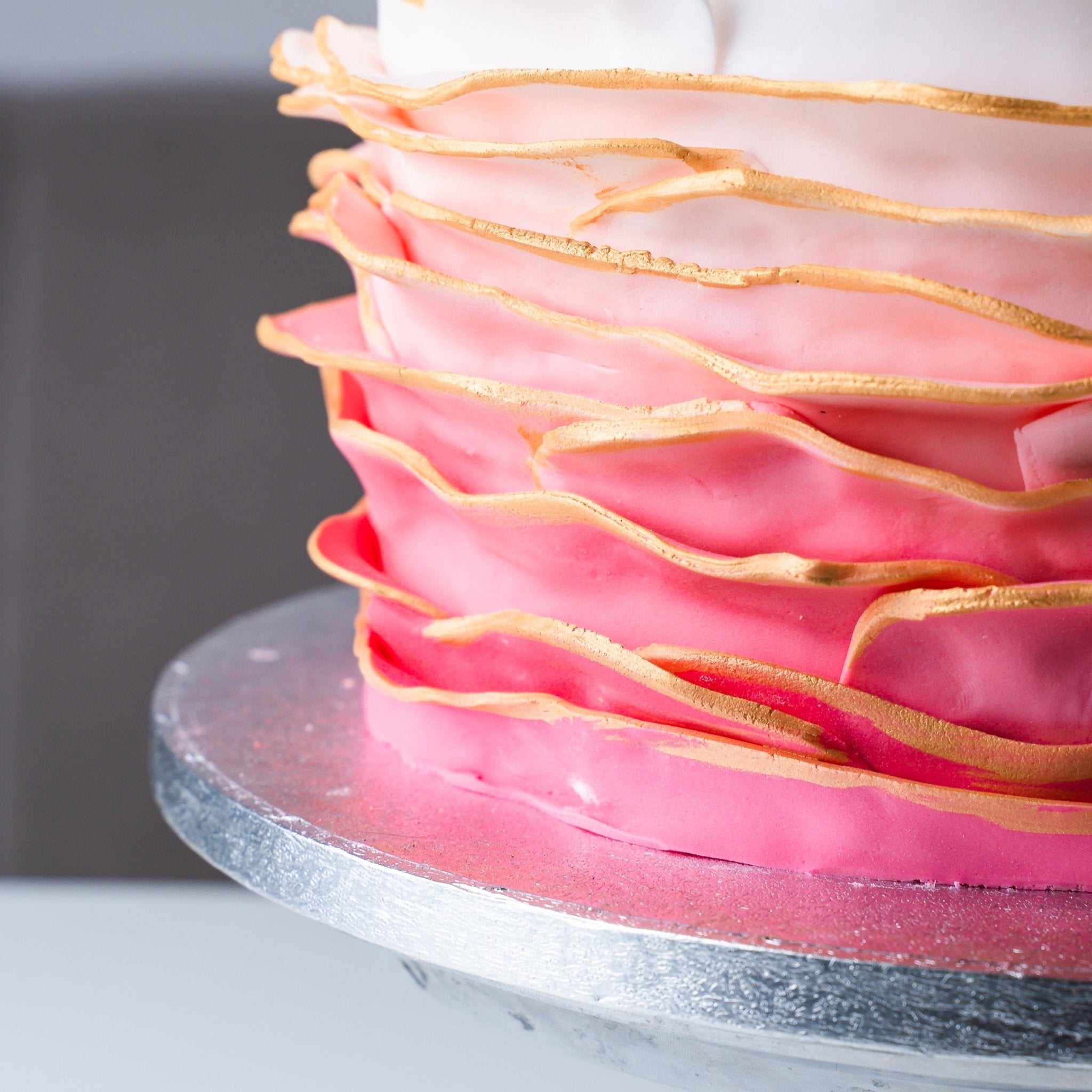 Pink and Gold Ombré Cake - Jack and Beyond