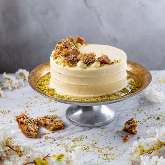Pistachio Blondie Birthday Cake