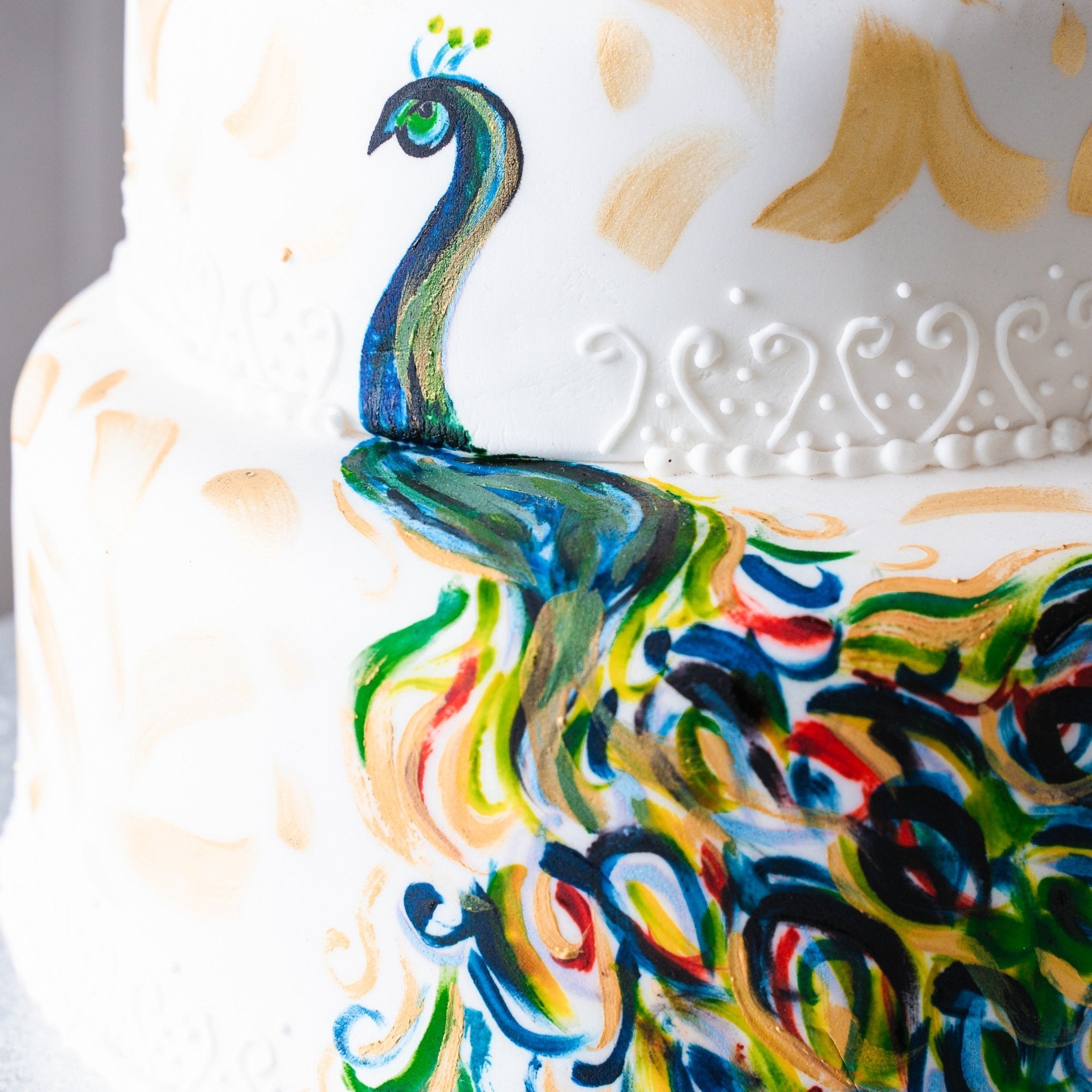 Pretty as a Peacock Cake - Jack and Beyond