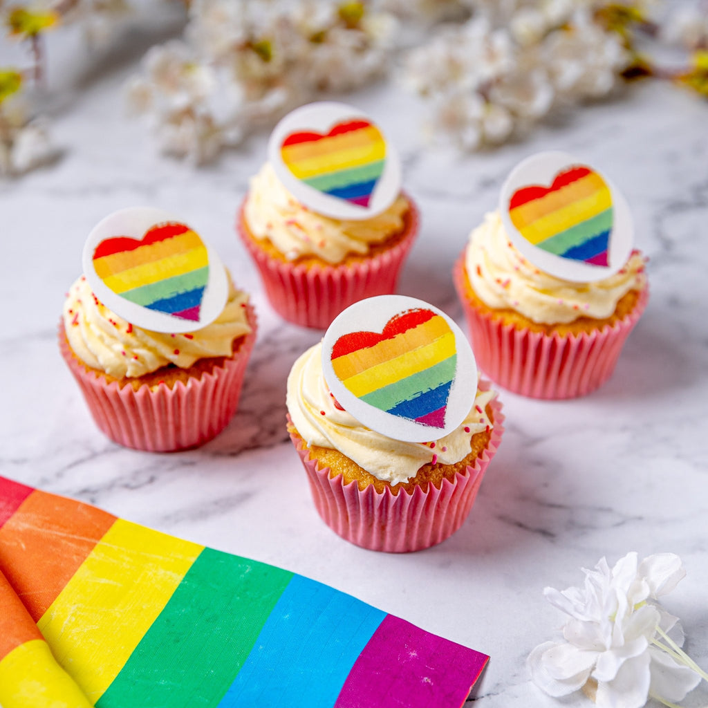 Pride Cupcakes - Rainbow Heart - Jack and Beyond