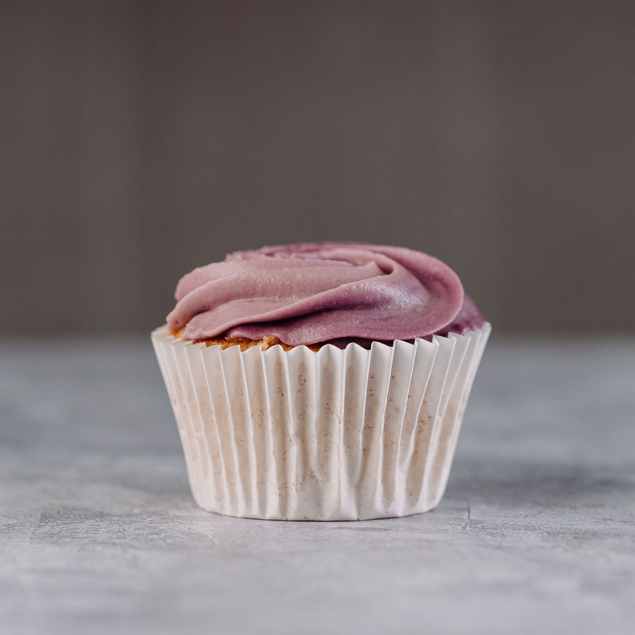 Purple Frosting Vanilla Cupcakes - Jack and Beyond