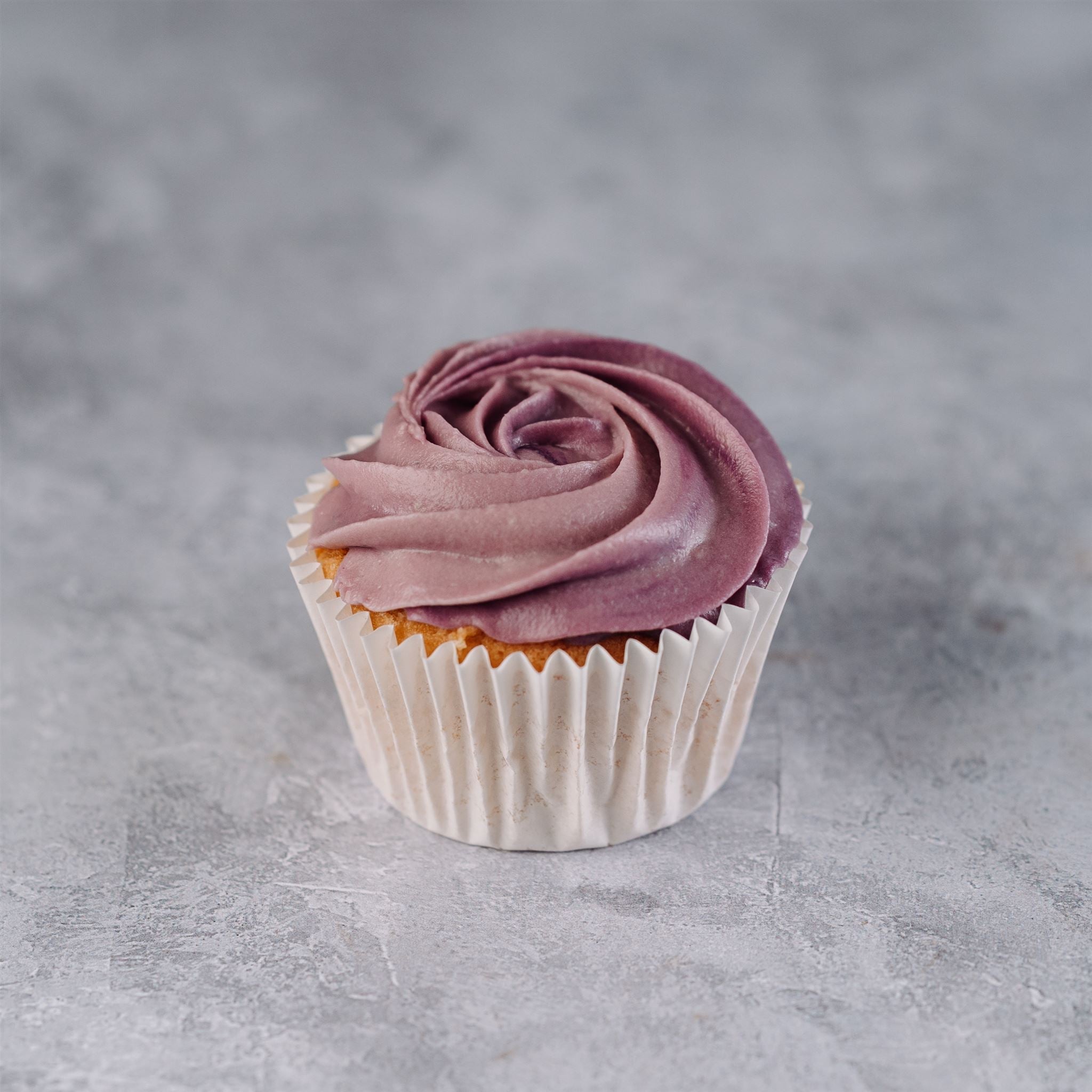 Purple Frosting Vanilla Cupcakes - Jack and Beyond