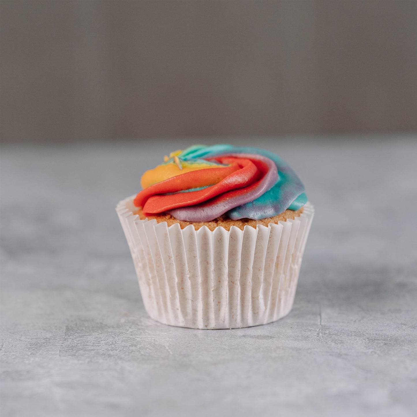 Rainbow Vanilla Cupcakes - Jack and Beyond