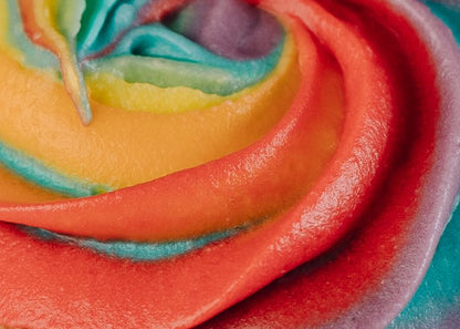 Rainbow Vanilla Cupcakes - Jack and Beyond
