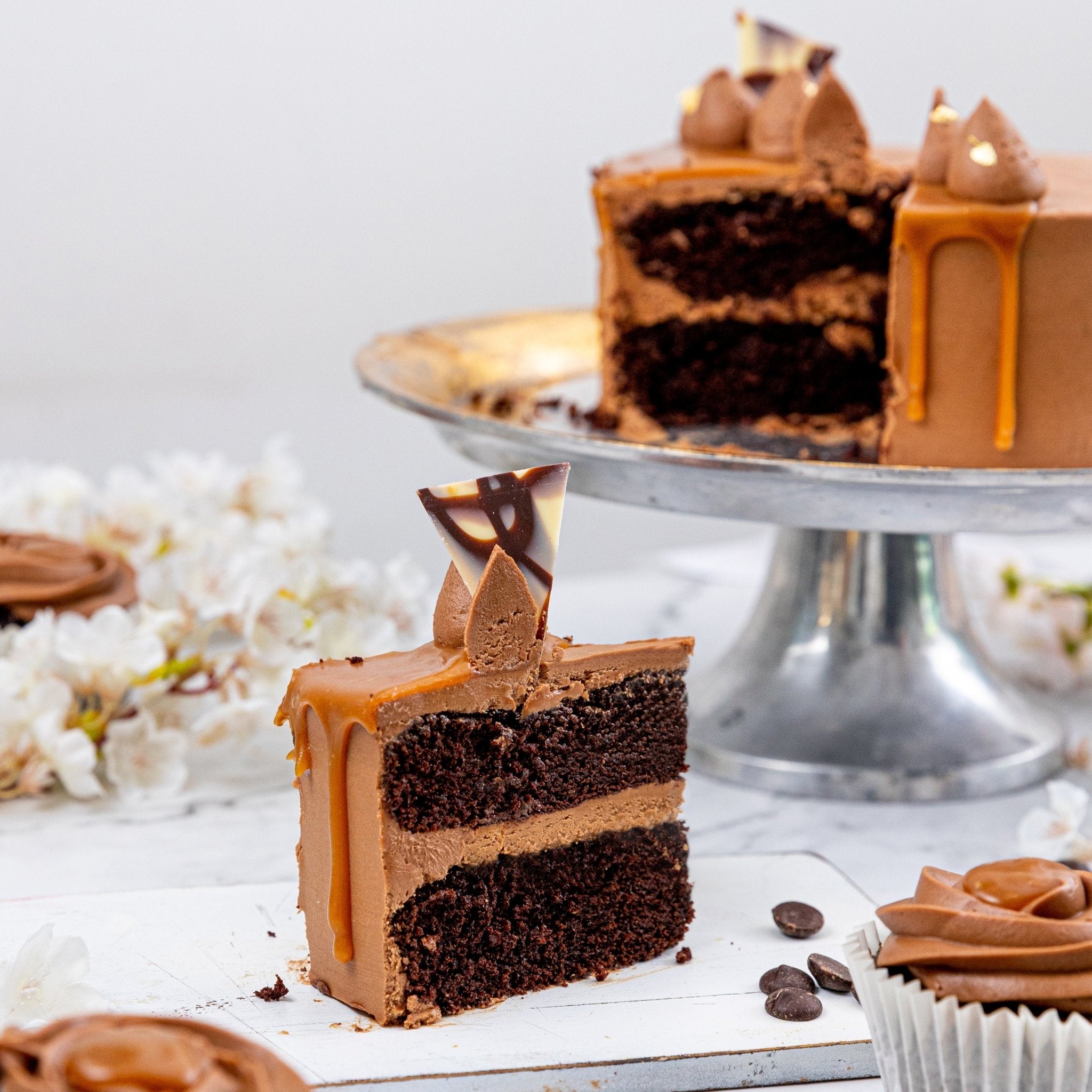Salted Caramel & Chocolate Cake - Jack and Beyond