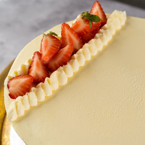 Strawberries & Cream Layer Cake - Jack and Beyond