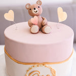 Teddy Bear Heart Cake - Jack and Beyond