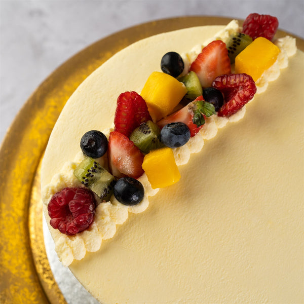 Tropical Fruits & Cream Layer Cake - Jack and Beyond