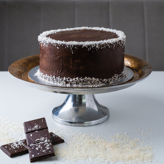 Vegan & Free from Gluten Coconut & Chocolate Cake