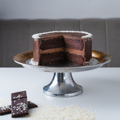 Vegan & Free from Gluten Coconut & Chocolate Cake - Jack and Beyond