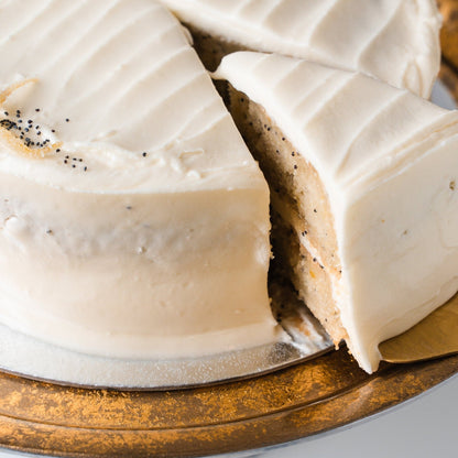 Vegan Lemon & Poppy Seed Cake - Jack and Beyond