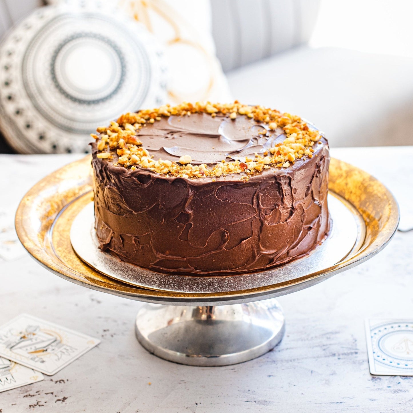 Vegan Peanut Butter & Chocolate Banana Cake - Jack and Beyond