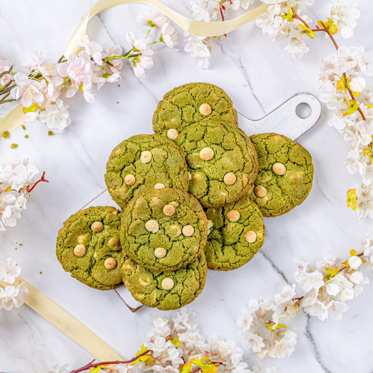 White Chocolate & Matcha Cookies Order at Jack and Beyond