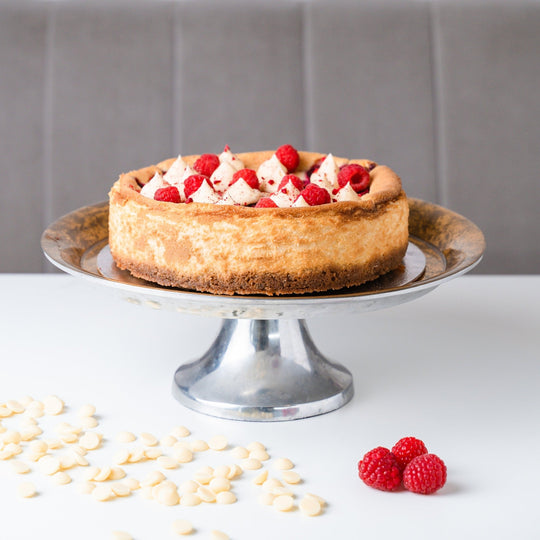 White Chocolate & Raspberry Cheesecake