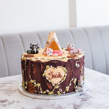 Woodland Animals Cake - Jack and Beyond