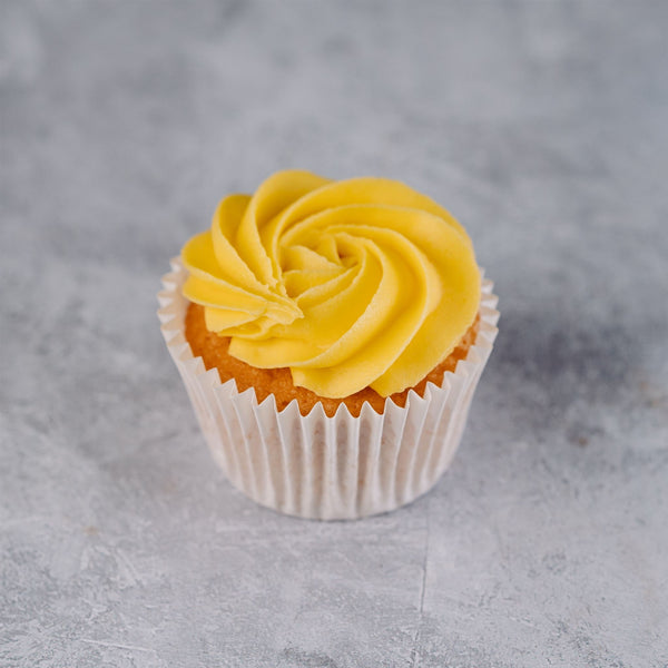 Yellow Frosting Vanilla Cupcakes - Jack and Beyond
